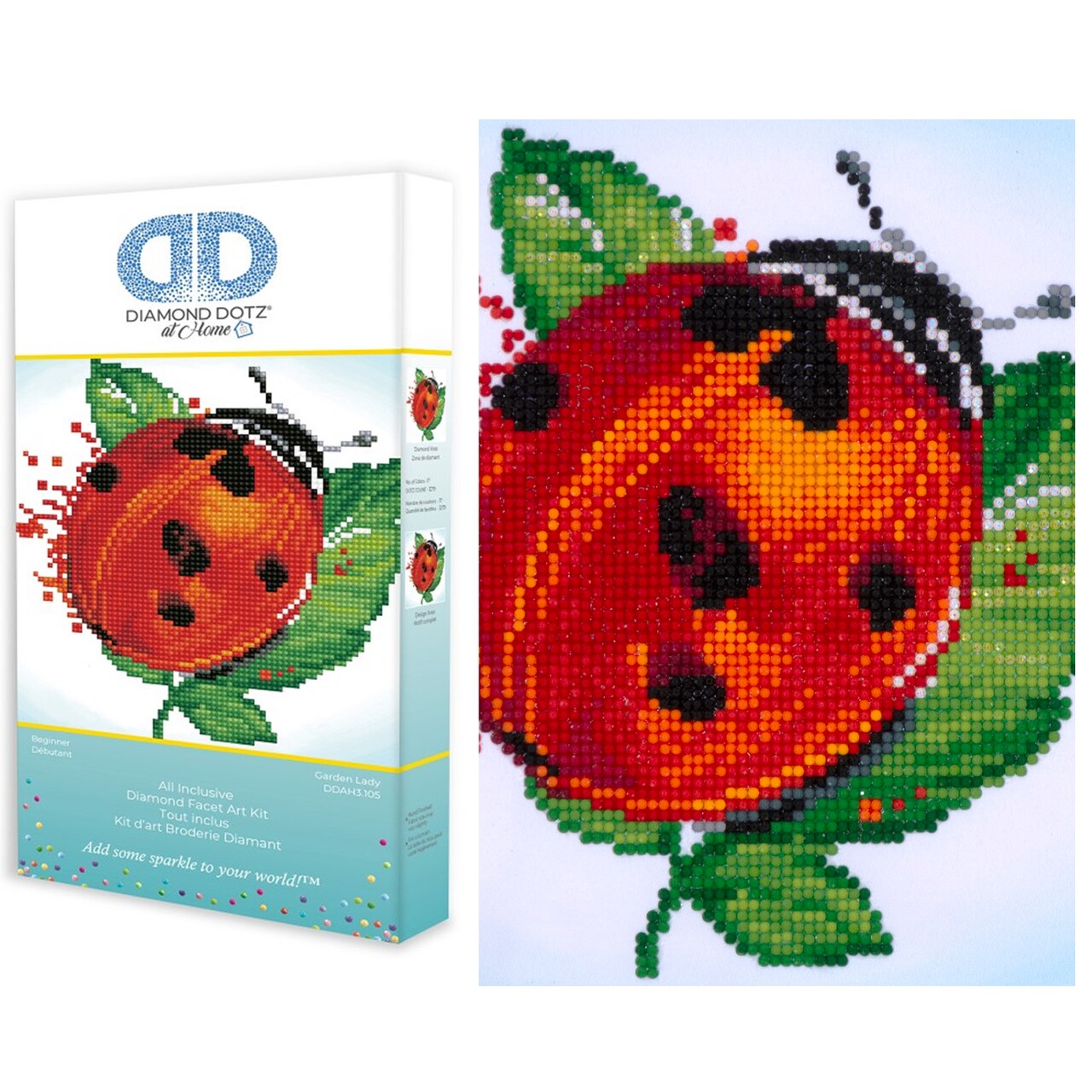 Diamond Dotz at Home Garden Lady Diamond Painting Kits for Adults - Diamond Art Kits a Relaxing Creative Craft Kit with Dotz Gems 11.8x11.8